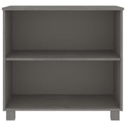vidaXL Sideboard HAMAR Light Grey 85x35x80 cm Solid Wood Pine