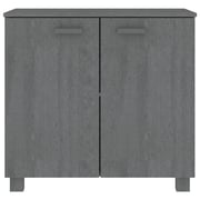 vidaXL Sideboard HAMAR Dark Grey 85x35x80 cm Solid Wood Pine