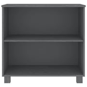 vidaXL Sideboard HAMAR Dark Grey 85x35x80 cm Solid Wood Pine