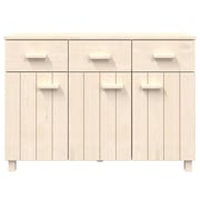 vidaXL Sideboard HAMAR Honey Brown 113x40x80 cm Solid Wood Pine