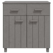 vidaXL Sideboard HAMAR Light Grey 79x40x80 cm Solid Wood Pine