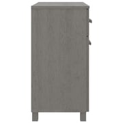 vidaXL Sideboard HAMAR Light Grey 79x40x80 cm Solid Wood Pine