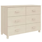 vidaXL Sideboard HAMAR Honey Brown 113x40x80 cm Solid Wood Pine