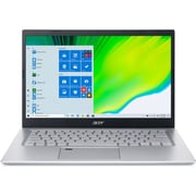 Acer Aspire 5 (2020) Laptop - 11th Gen / Intel Core i7-1165G7 / 14inch FHD / 8GB RAM / 512GB SSD / 2GB NVIDIA GeForce MX350 Graphics / Windows 11 Home / English & Arabic Keyboard / Silver / Middle East Version - [A514-54G-71M8]