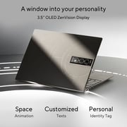 ASUS ZenBook 14X OLED Space Edition (2022) Laptop - 12th Gen / Intel Core i7-12700H / 14inch OLED / 16GB RAM / 1TB SSD / Shared Intel Iris X Graphics / Windows 11 Home / English & Arabic Keyboard / Titanium / Middle East Version - [UX5401ZAS-OLED007W]