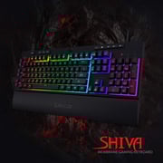 Redragon SHIVA RGB Gaming Keyboard With Multimedia Keys Black