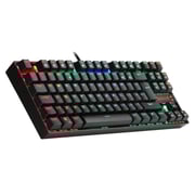 لوحة مفاتيح الألعاب الميكانيكية ريدراجون K552-rgb المدمجة - 87 مفتاح USB السلكية تشيري Mx بلو Rgb - بإضاءة خلفية - أسود
