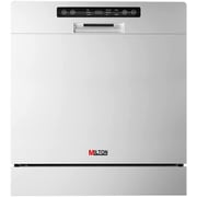 Milton Portable Dishwasher 7 Programs With 8 Place Sitting Silver - WQP89411