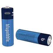 Blupebble AAA Rechargeble Battery 4 Pack Blue
