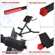 Skyland Adjustable Ab/back Bench Multi Workout Home Gym - Em-1850 Unisex Adult, Black/red, 106.9 X 56.9 X 107.95 Cm