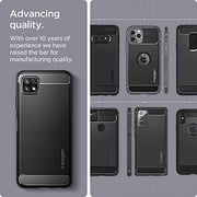 Spigen Rugged Armor Designed For Samsung Galaxy A22 5g Case Cover - Matte Black