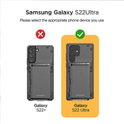 Vrs Design Damda Glide Pro Sand Stone Designed For Samsung Galaxy S22 Ultra Case Cover (2022) Wallet [semi Automatic] Slider Credit Card Holder Slot [3-4 Cards] - Sandstone