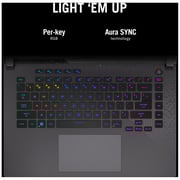 ASUS ROG Strix G15 (2022) Gaming Laptop - AMD Ryzen 7-6800H / 15.6inch FHD / 16GB RAM / 1TB SSD / 6GB NVIDIA GeForce RTX 3060 Graphics / Windows 11 Home / English & Arabic Keyboard / Grey / Middle East Version - [G513RM-HF187W]