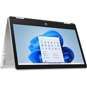 HP Pavilion x360 m Convertible 11m-ap0023dx Laptop Intel Pentium Silver N5030 1.10GHz 4GB 128GB SSD Intel UHD Graphics Win10 Home in S Mode 11.6inch HD Silver English Keyboard- International Version