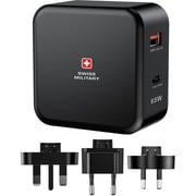 Swiss Military 65W Dual Port USB Charger Black