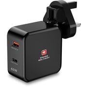 Swiss Military 65W Dual Port USB Charger Black