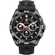 Swiss Military SM-WCH-DOM1-S-BLK Dom Smart Watch With Silicon Strap Black