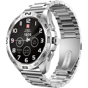 Swiss Military SM-WCH-DOM1-M-SIL Dom Smart Watch With Metal Strap Silver