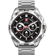 Swiss Military SM-WCH-DOM1-M-SIL Dom Smart Watch With Metal Strap Silver