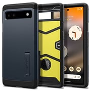 Spigen Tough Armor Designed For Google Pixel 6a Case Cover (2022) With Extreme Impact Foam - Metal Slate