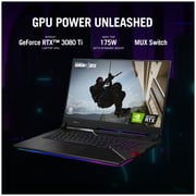 Asus ROG Strix Scar 17 SE G733CX-LL006W Gaming Laptop - Core i9 3.60GHz 32GB 2TB 16GB Win11Home 17.3inch WQHD Black NVIDIA GeForce RTX 3080 Ti