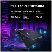 Asus ROG Strix Scar 17 SE G733CX-LL006W Gaming Laptop - Core i9 3.60GHz 32GB 2TB 16GB Win11Home 17.3inch WQHD Black NVIDIA GeForce RTX 3080 Ti