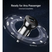 Choetech Dual Port Car Charger Black