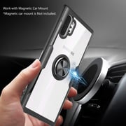 Remson Ring Bracket Back Case Cover For Samsung Galaxy Note 10 Plus (black)