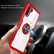 Remson Ring Bracket Back Case Cover For Samsung Galaxy Note 10 (red)