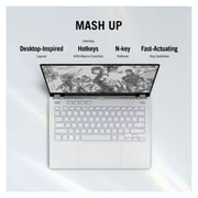 Asus ROG Zephyrus G14 GA402RJ-L8170W Gaming Laptop - Ryzen 7 3.2GHz 16GB 1TB 8GB Win11 14inch QHD+ AMD Radeon RX 6700S Eclipse Grey English/Arabic Keyboard