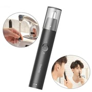 Xiaomi Showsee C1 Portable Electric Mini Nose Hair Trimmer Removable Washable Double-edged 360 Rotating Cutter Head Black