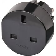 Brennenstuhl 1508530 Travel Adapter Uk To Eu, Black