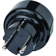 Brennenstuhl 1508530 Travel Adapter Uk To Eu, Black