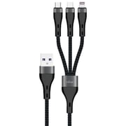 Trands 3-in-1 Cable 1.2m Black