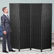 Karnak 4-panel Room Dividers And Folding Privacy Screens Partition Walls For Bedroom Rattan Screen Divider