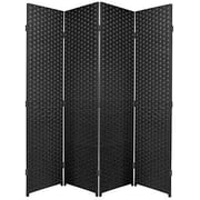 Karnak 4-panel Room Dividers And Folding Privacy Screens Partition Walls For Bedroom Rattan Screen Divider