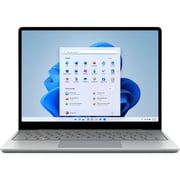 Microsoft Surface Laptop Go 2 (2022) - 11th Gen / Intel Core i5-1135G7 / 12.4inch PixelSense Display / 8GB RAM / 256GB SSD / Shared Intel Iris Xe Graphics / Windows 11 Home / English & Arabic Keyboard / Platinum / Middle East Version - [8QF-00036]