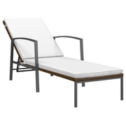 vidaXL Sun Loungers 2pcs with Table