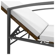 vidaXL Sun Loungers 2pcs with Table