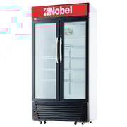 Nobel Upright Double Door Chiller Black 518 Litres NSF650