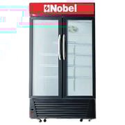 Nobel Upright Double Door Chiller Black 518 Litres NSF650