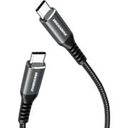 Rockrose Powerline CC1 USB-C To USB-C Cable 1m Black/Midnight Blue
