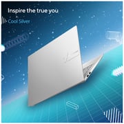 Asus Vivobook Pro 14 Laptop - 11th Gen Core i7 3.30GHz 16GB 1TB 4GB Win11Home 14inch OLED Silver English/Arabic Keyboard K3400PH OLED007W (2022) Middle East Version