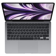 Apple MacBook Air 13.6-inch (2022) - Apple M2 Chip / 8GB RAM / 256GB SSD / 8-core GPU / macOS Monterey / English & Arabic Keyboard / Space Grey / Middle East Version - [MLXW3AB/A]