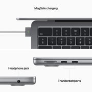 Apple MacBook Air 13.6-inch (2022) - Apple M2 Chip / 8GB RAM / 256GB SSD / 8-core GPU / macOS Monterey / English & Arabic Keyboard / Space Grey / Middle East Version - [MLXW3AB/A]
