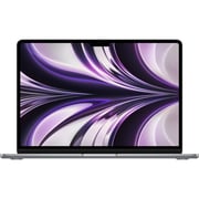 Apple MacBook Air 13.6-inch (2022) - Apple M2 Chip / 8GB RAM / 256GB SSD / 8-core GPU / macOS Monterey / English Keyboard / Space Grey / Middle East Version - [MLXW3ZS/A]