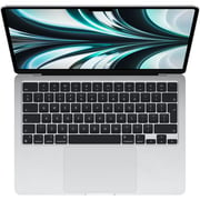 Apple MacBook Air 13.6-inch (2022) - Apple M2 Chip / 8GB RAM / 256GB SSD / 8-core GPU / macOS Monterey / English Keyboard / Silver / Middle East Version - [MLXY3ZS/A]