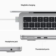 Apple MacBook Air 13.6-inch (2022) - Apple M2 Chip / 8GB RAM / 512GB SSD / 10-core GPU / macOS Monterey / English Keyboard / Silver / Middle East Version - [MLY03ZS/A]