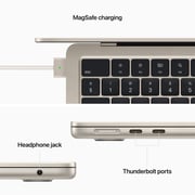 Apple MacBook Air 13.6-inch (2022) - Apple M2 Chip / 8GB RAM / 512GB SSD / 10-core GPU / macOS Monterey / English & Arabic Keyboard / Starlight / Middle East Version - [MLY23AB/A]