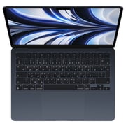 Apple MacBook Air 13.6-inch (2022) - Apple M2 Chip / 8GB RAM / 256GB SSD / 8-core GPU / macOS Monterey / English & Arabic Keyboard / Midnight / Middle East Version - [MLY33AB/A]